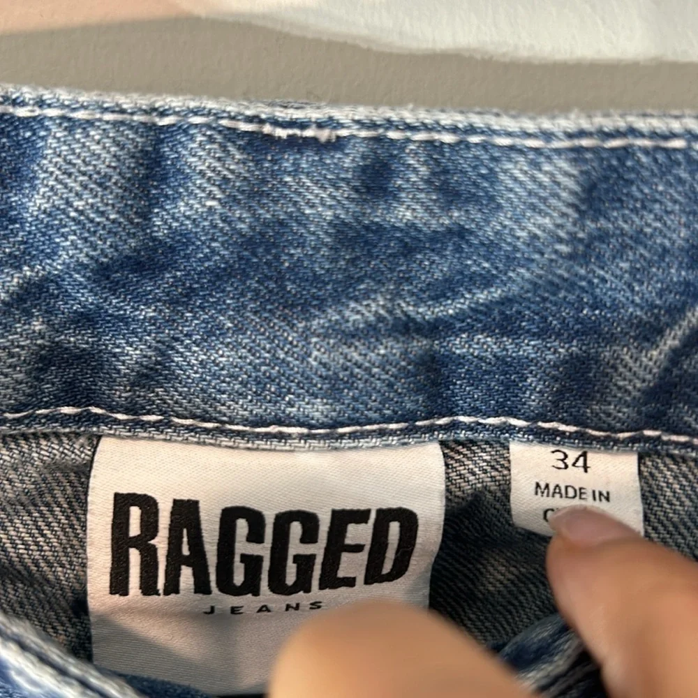 The ragged priest BAGGY GOLIATH DENIM blue JEAN plus size 34 women’s